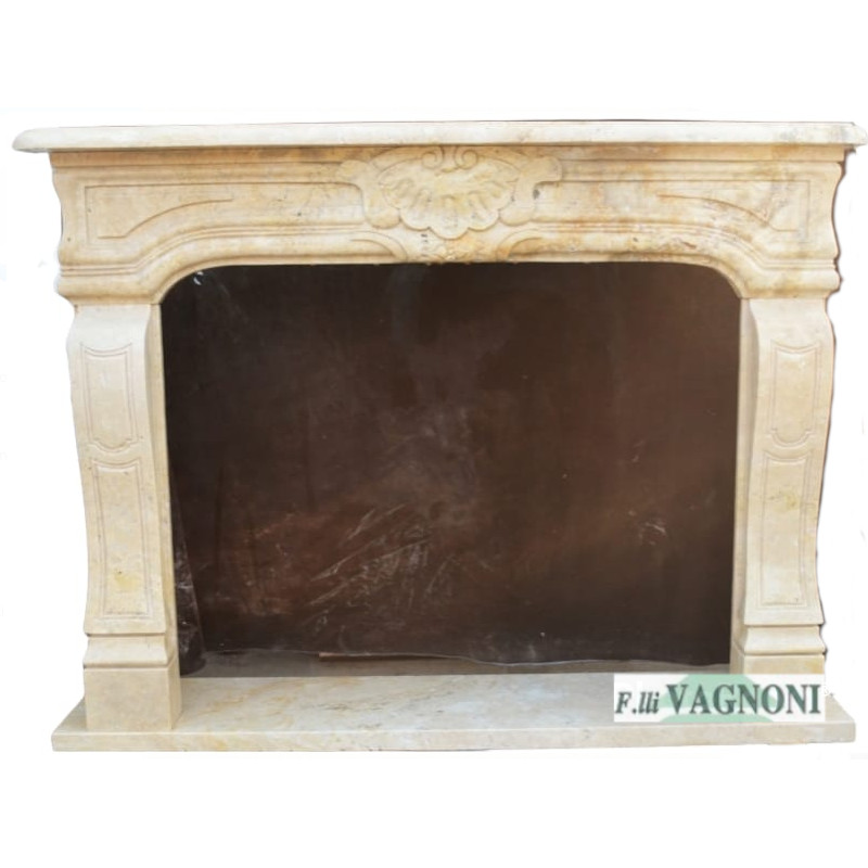 CORNICE DI CAMINO IN TRAVERTINO Cm. 150 mod. 019TRAV